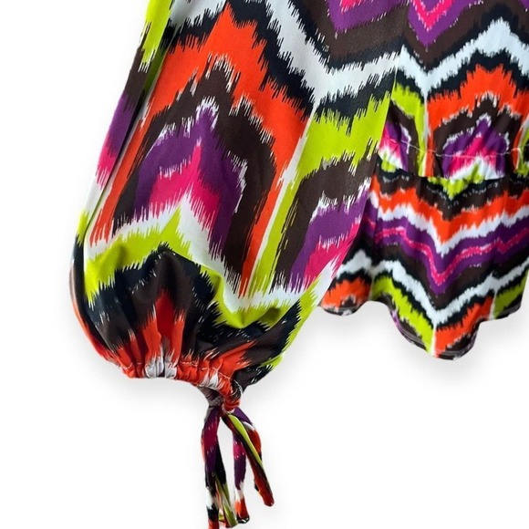 Trina Turk Aztec Pattern Boho Coverup Dress - Picture 7 of 8